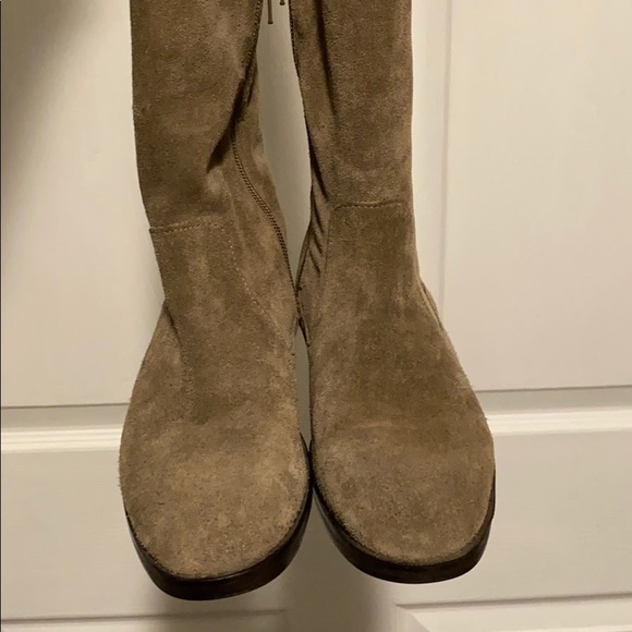 Tan Over the Knee Boots - Picture 2 of 3